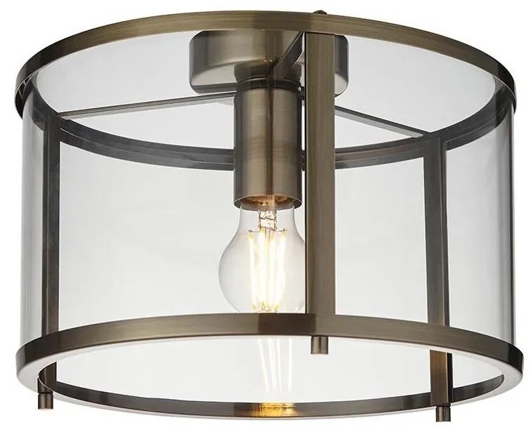 Endon 103112 - Stropné svietidlo HOPTON 1xE27/10W/230V matný chróm