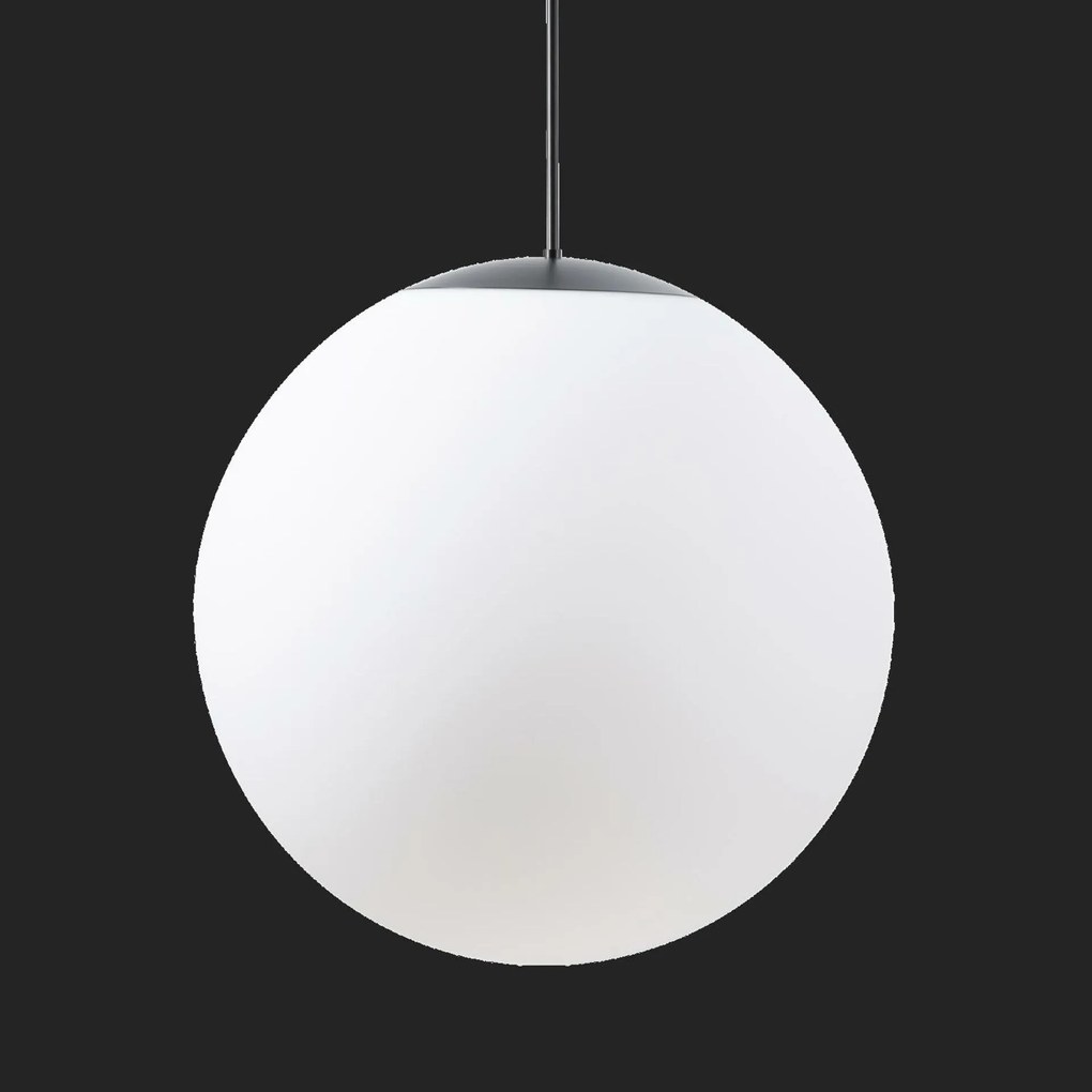 Osmont 62614 Adria P5 Hp závesné sklenené svietidlo čierna biela IP40 4000 K