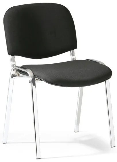 Antares Konferenčná stolička VIVA, chrómované nohy, čierna