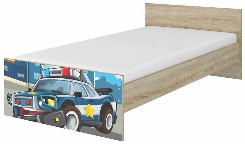 Raj posteli Detská posteľ " Policia " MAX  XXL borovica nórska