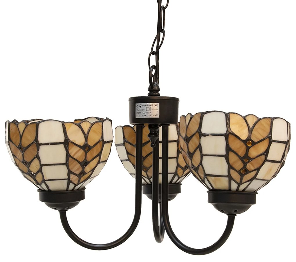Trojramenný luster tiffany Ø39