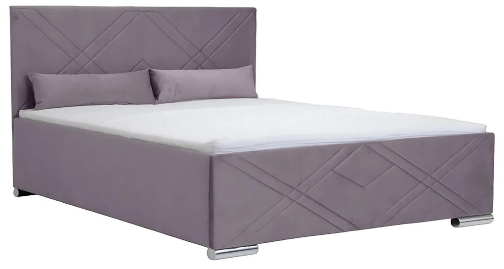 Čalúnená posteľ s kontajnerom a matracom CRIS Námorník 160 x 200 cm