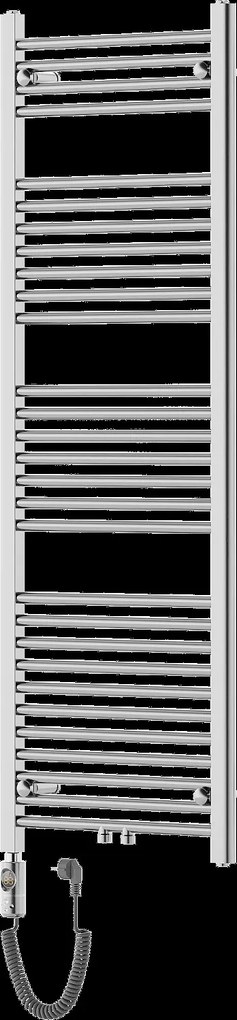 Mexen Mars, elektrické vykurovacie teleso 1500x500 mm + vykurovacia tyč 600 W, chrómová, W110-1500-500-2600-01