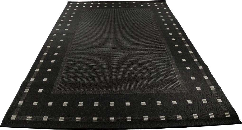 TA Koberec 20329 Čierna / strieborná