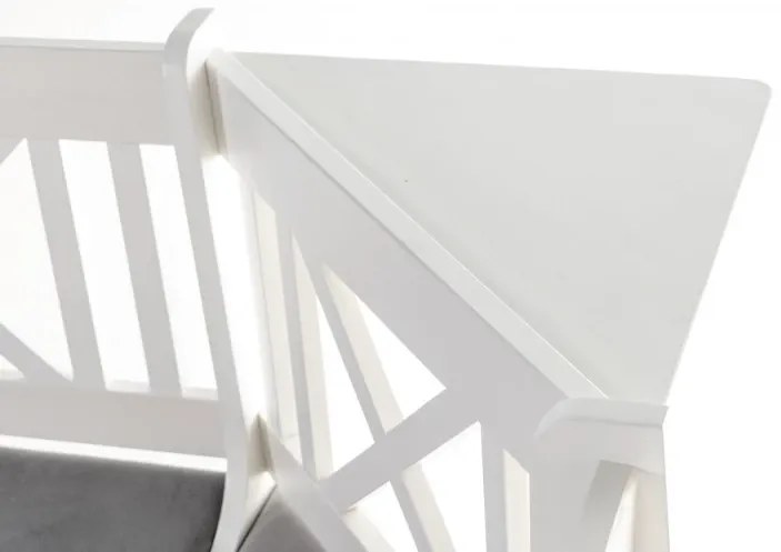 Rohová jedálenská lavica X1 Biela