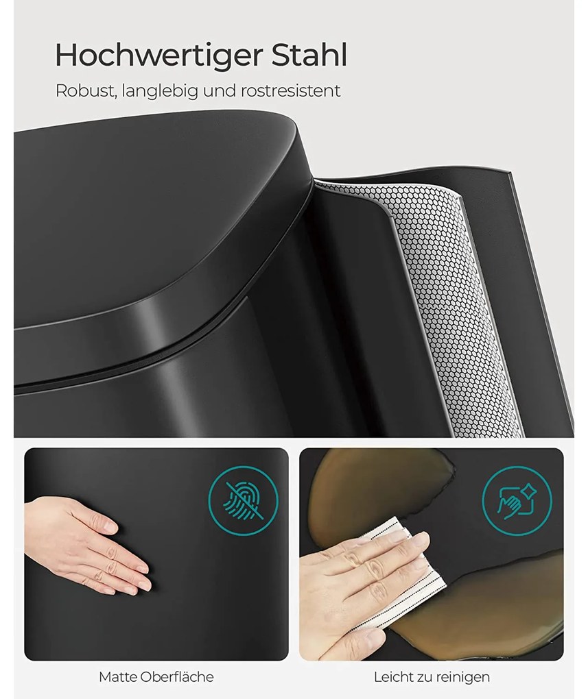 Odpadkový kôš 30 l SONGMICS LTB03BK