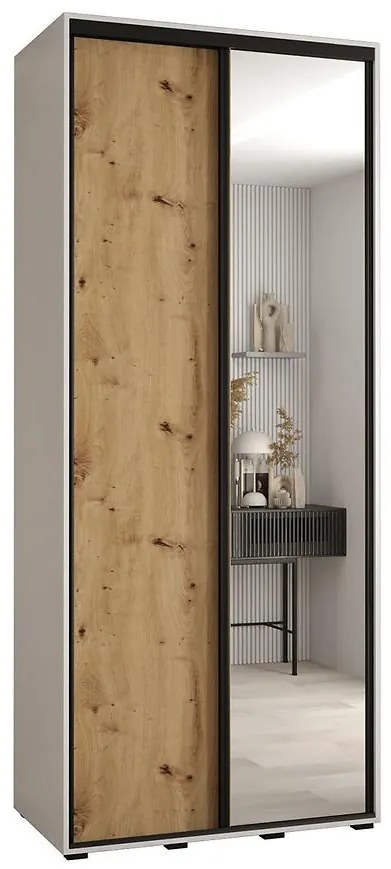 Skriňa 45 Canaris 3 120 biela/artisan/čierna