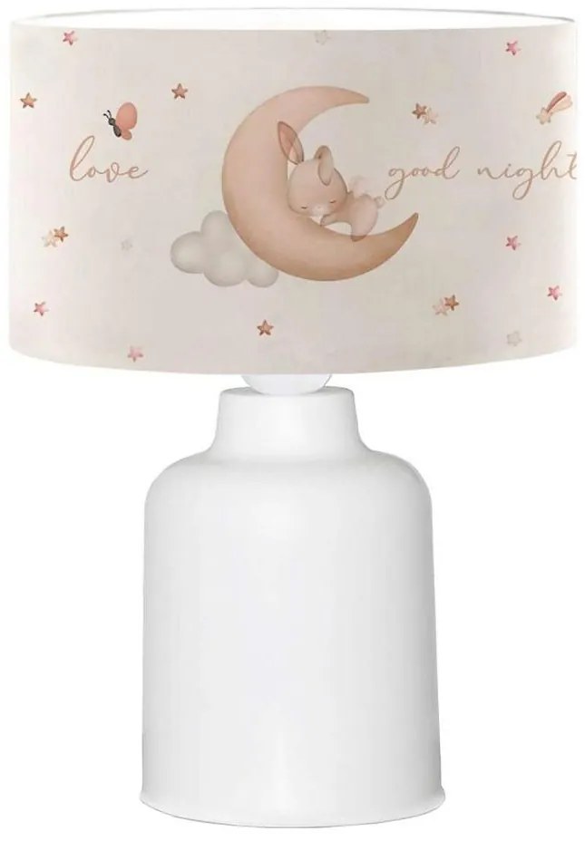 Detská lampička CANDY 1xE27/40W/230V biela/béžová