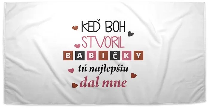 Sablio Uterák Keď Boh stvoril babičky - 50x100 cm