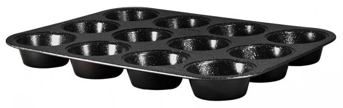 BERLINGER HAUS - Forma muffiny 12ks Black Silver