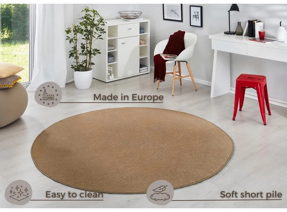 Hnedý okrúhly koberec ø 200 cm Fancy – Hanse Home