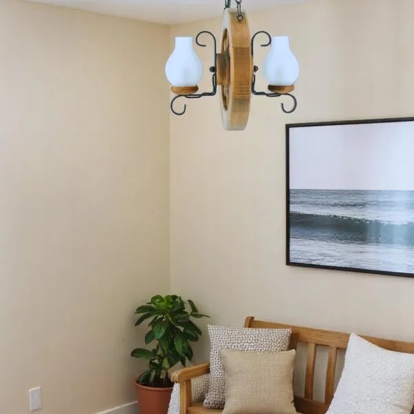 Brilagi - Luster na reťazi ROATA 2xE14/40W/230V buk