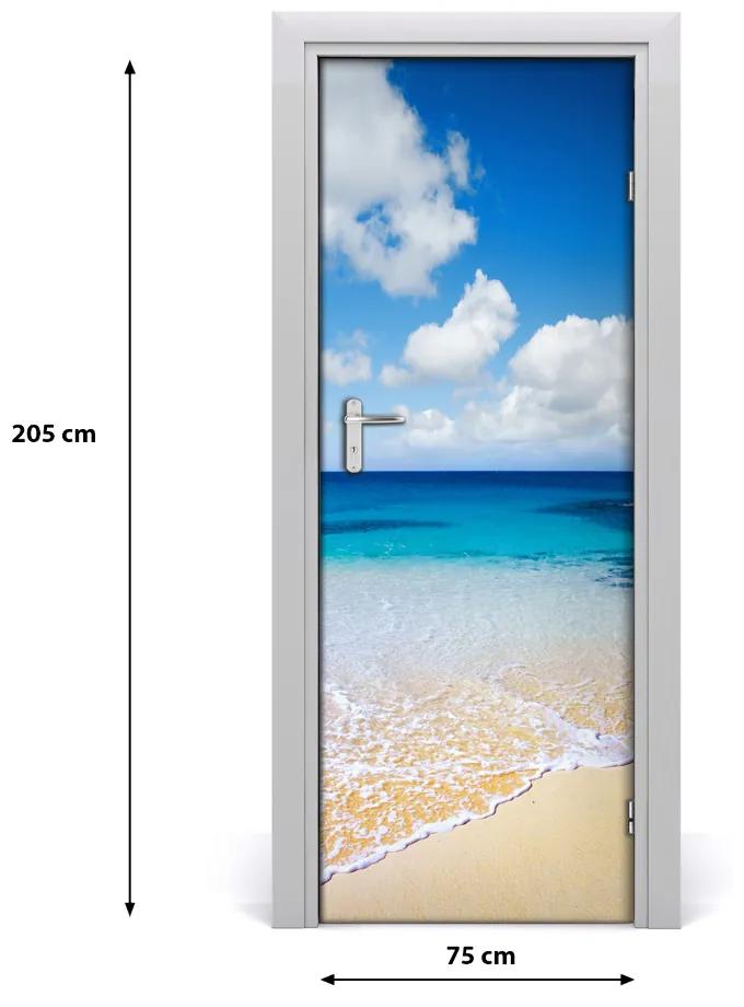 Fototapeta na dvere samolepiace tropická pláž 75x205 cm