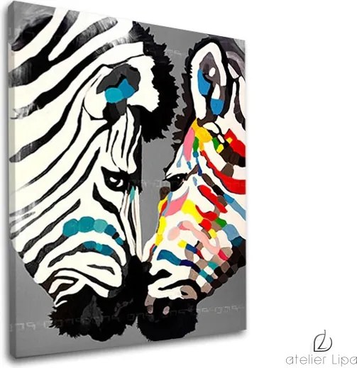 Autorská reprodukcia na plátne ZEBRY XOBDA017E1