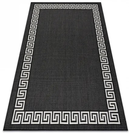 Koberec FLAT SISAL 49373690 Grécky čierno / krémový