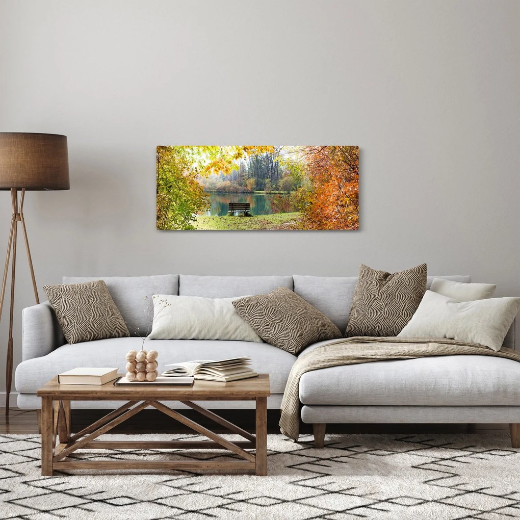 Obraz rybníka (120x50 cm)