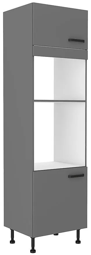 Kuchynská skrinka NESSA antracitová 60dpm-215 2f