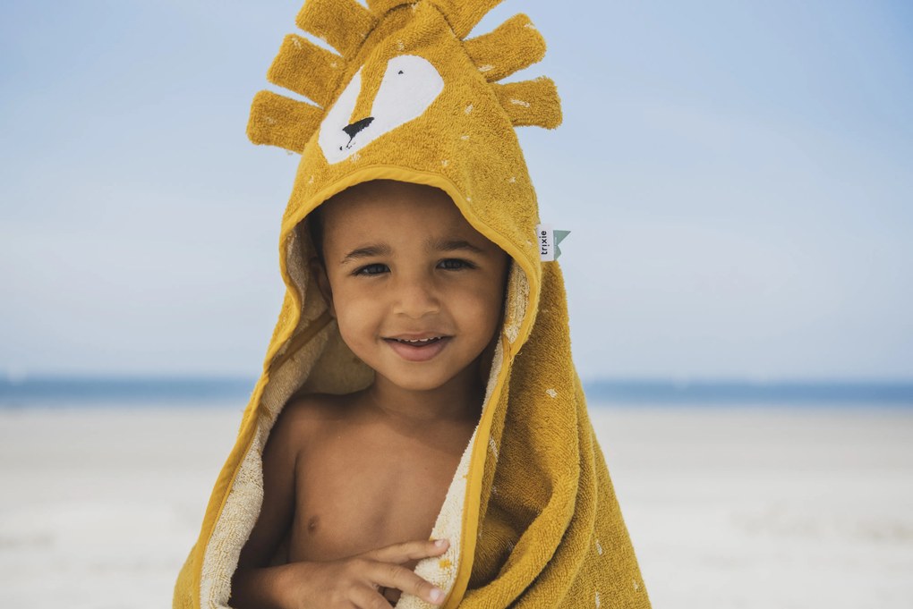 Detská osuška s kapucňou Mr. Lion - 70 x 130 cm
