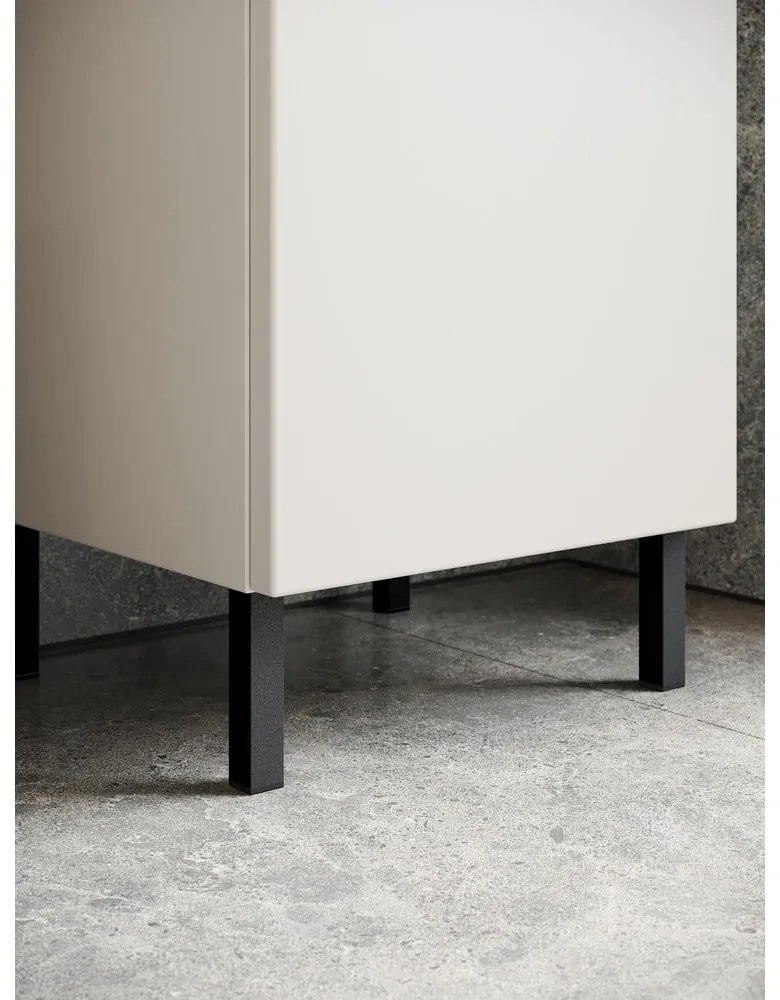 Krémová nízka skrinka pod umývadlo 80x56 cm Salinas – Germania