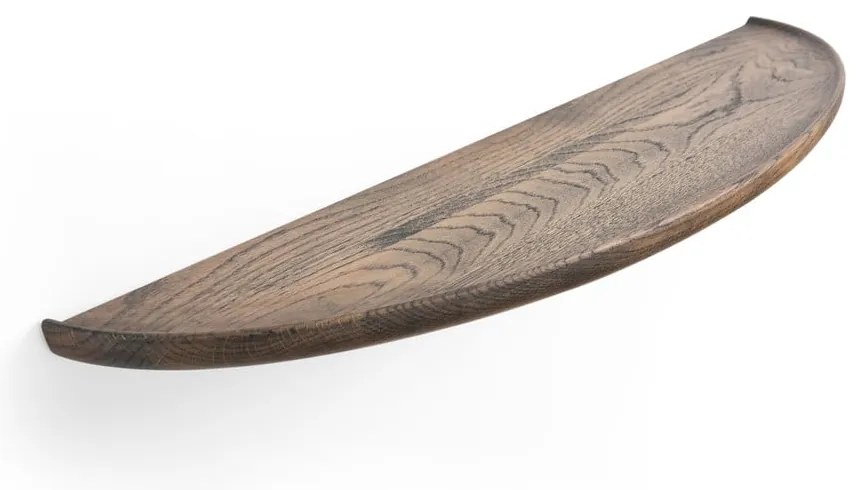 Hnedá polica z dubového dreva 70 cm Mu – Gazzda