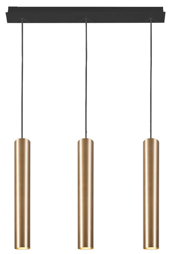 NOWODVORSKI Závesné moderné LED osvetlenie EYE ZWIS, 3xGU10, 10W, mosadzné