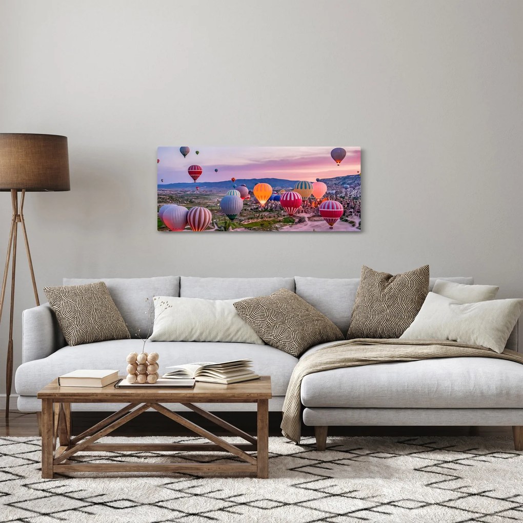 Obraz - Teplovzdušné balóny (120x50 cm)