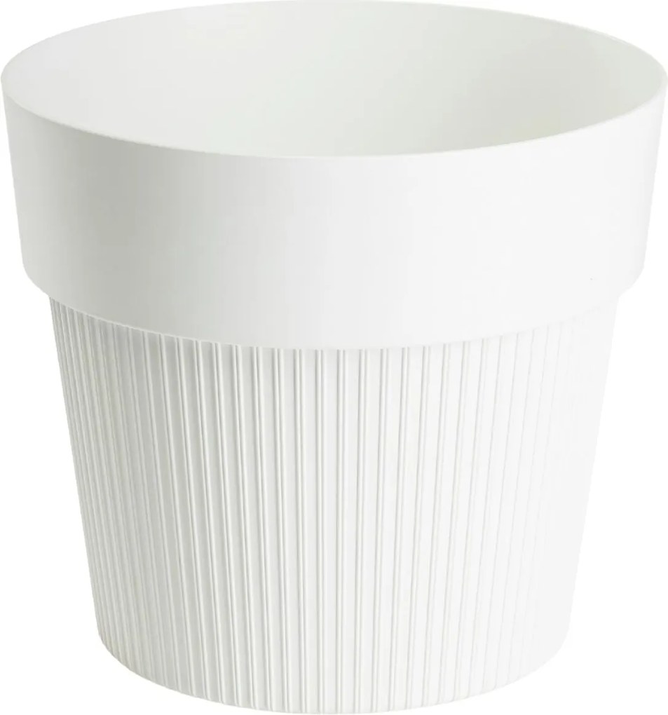 PLASTOVÝ KVETINÁČ SILVA LINE 13X11,5 CM KRÉMOVÁ