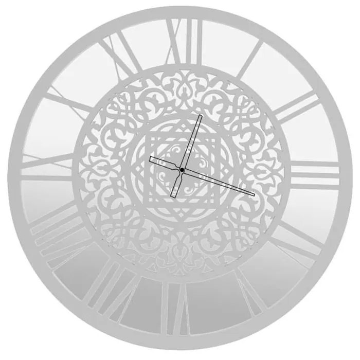 Okrúhle nástenné hodiny DARIO so zrkadlom 80cm