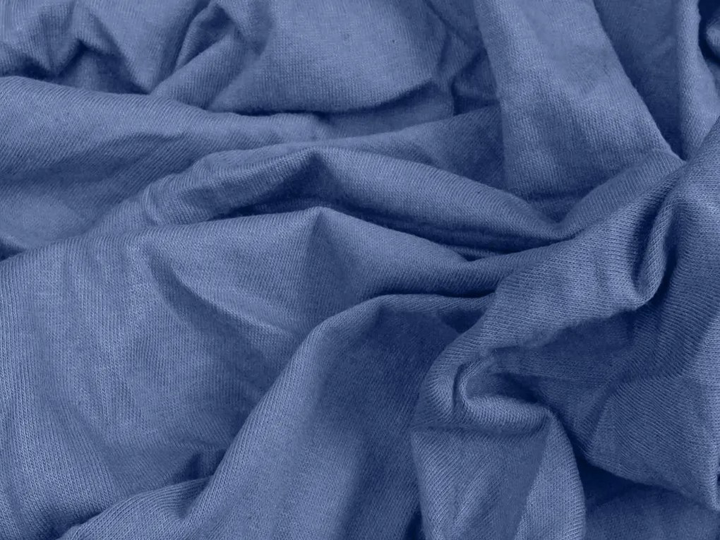 Jersey plachta s lycrou modrá 90 x 200 cm