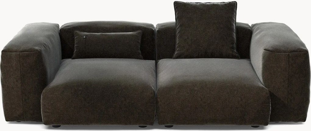 Zamatová modulárna pohovka Vetsak (2-miestna)