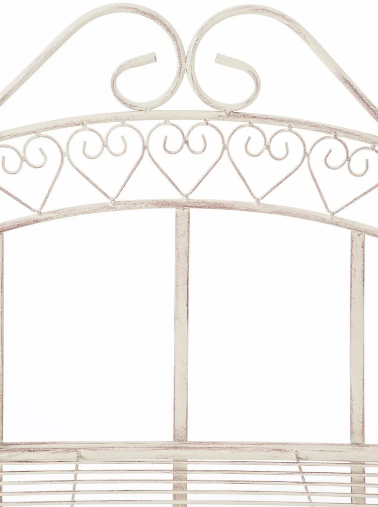 Kovová polica regál Anja - Krémová antik