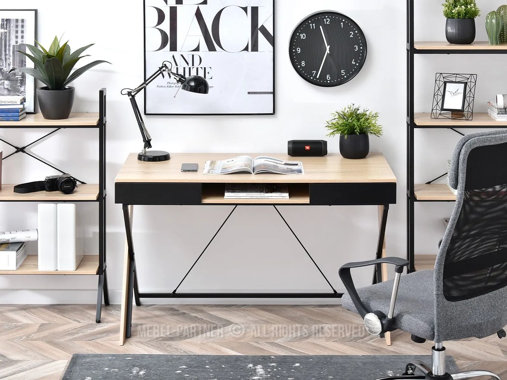 PC stolík Hilly (dub). Akcia -18%. Vlastná spoľahlivá doprava až k Vám domov. 1109764