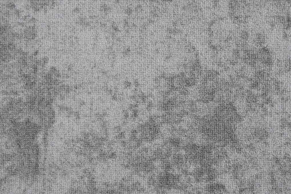 Associated Weavers koberce Metrážny koberec Panorama 90 sivý - Kruh s obšitím cm