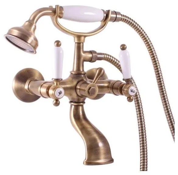 RAV Slezák MK559.5/2SM - Vaňová súprava s batériou MORAVA RETRO staromosadz