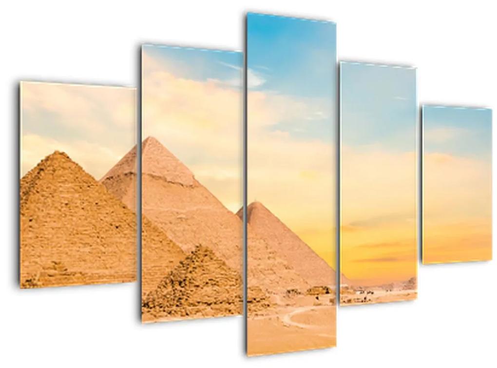 Obraz egyptských pyramíd (150x105 cm)
