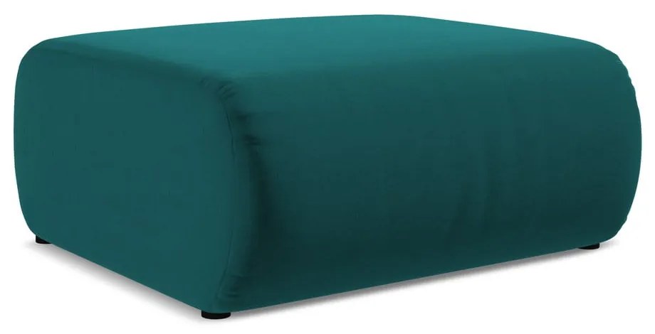 Tyrkysovomodrá zamatová podnožka Ekahi – Makamii