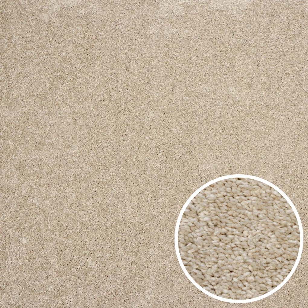 ITC, Metrážny koberec Feliz 034, na mieru, šíře 4m, béžová, filc, detská izba