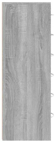vidaXL Komoda so 6 zásuvkami sivá sonoma 50x34x96 cm spracované drevo-