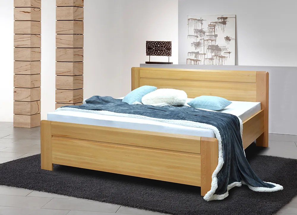 FINES drevená posteľ ELINOR 180x200 buk