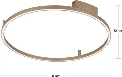 Brilagi - LED stmievateľné svietidlo PORTOFINO LED/60W/230V pr. 80 cm béžová + DO