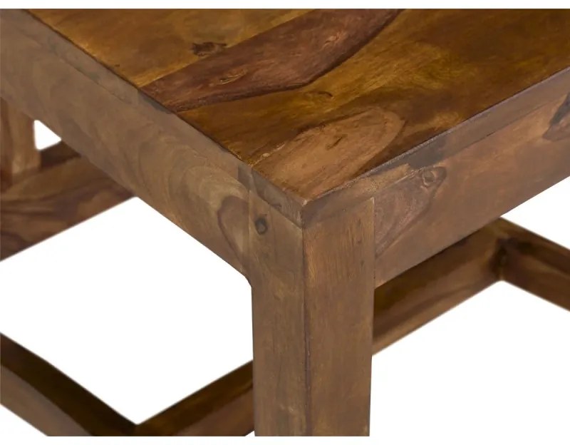 furniture-nabytek.cz - Masívna stolička Castello z palisandru, lakovaná, hnedá – sada 2 ks