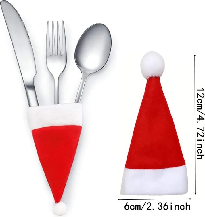 Puzdro na príbor SANTA POCKET červené, 1 ks