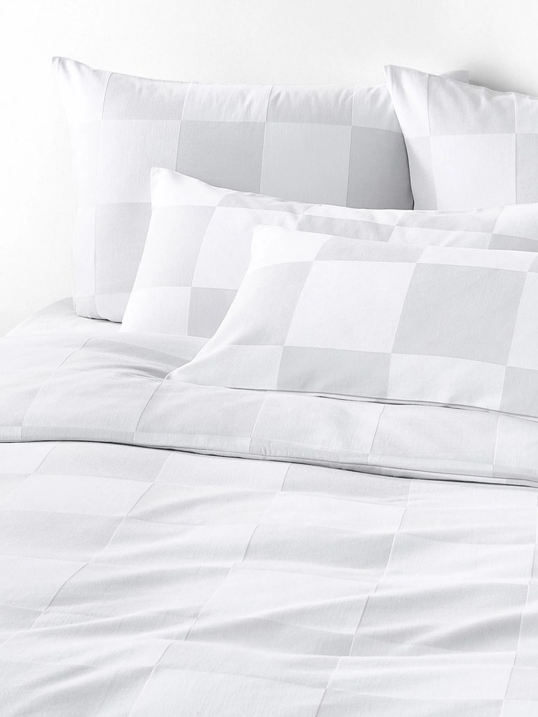 Westwing Crosby Studios, Kockovaná bavlnená obliečka na paplón Damier