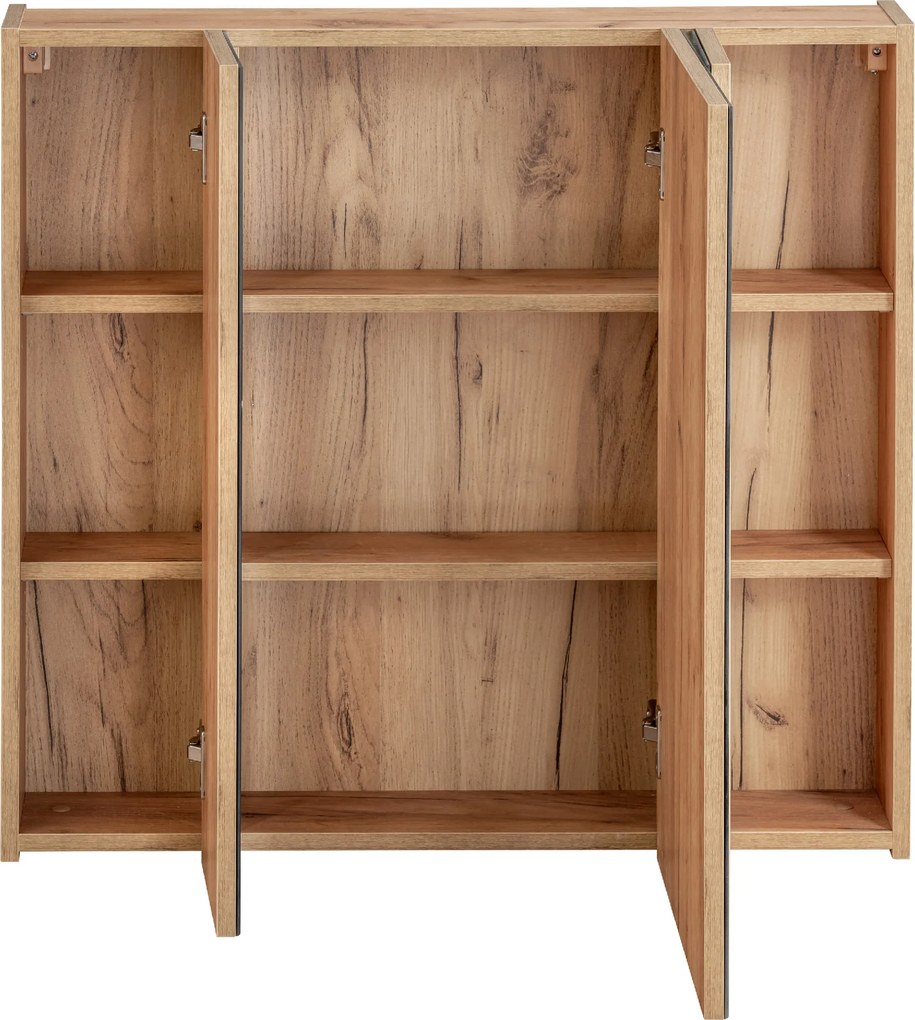 Comad Zrkadlová skrinka bez osvetlenia Capri Oak 80 dub zlatý craft