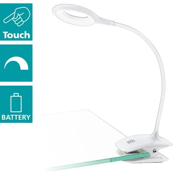 Eglo 97077 - LED stmievateľná lampa s klipom CABADO LED/3W/5V biela