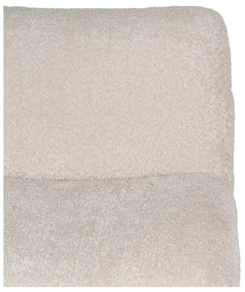 Béžové kreslo z textílie buklé – Ixia