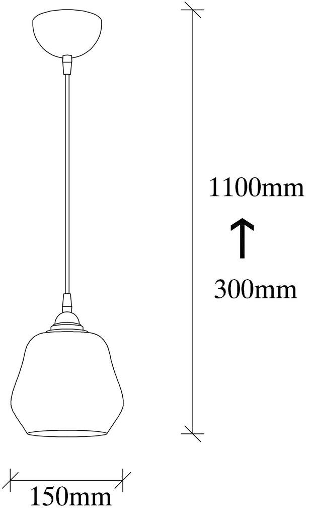 Závěsný lustr Gold zlatý/černý