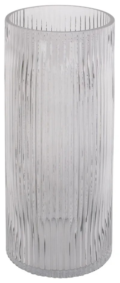 Sivá sklenená váza PT LIVING Allure, výška 30 cm