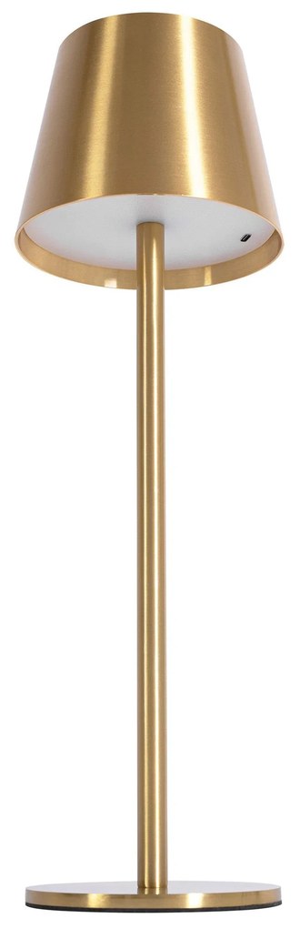 Toolight Toolight, dotyková LED nočná stolná lampa 5W, 3 farby svetla, USB napájanie, APP1367-T GOLD, zlatá matná, OSW-08629