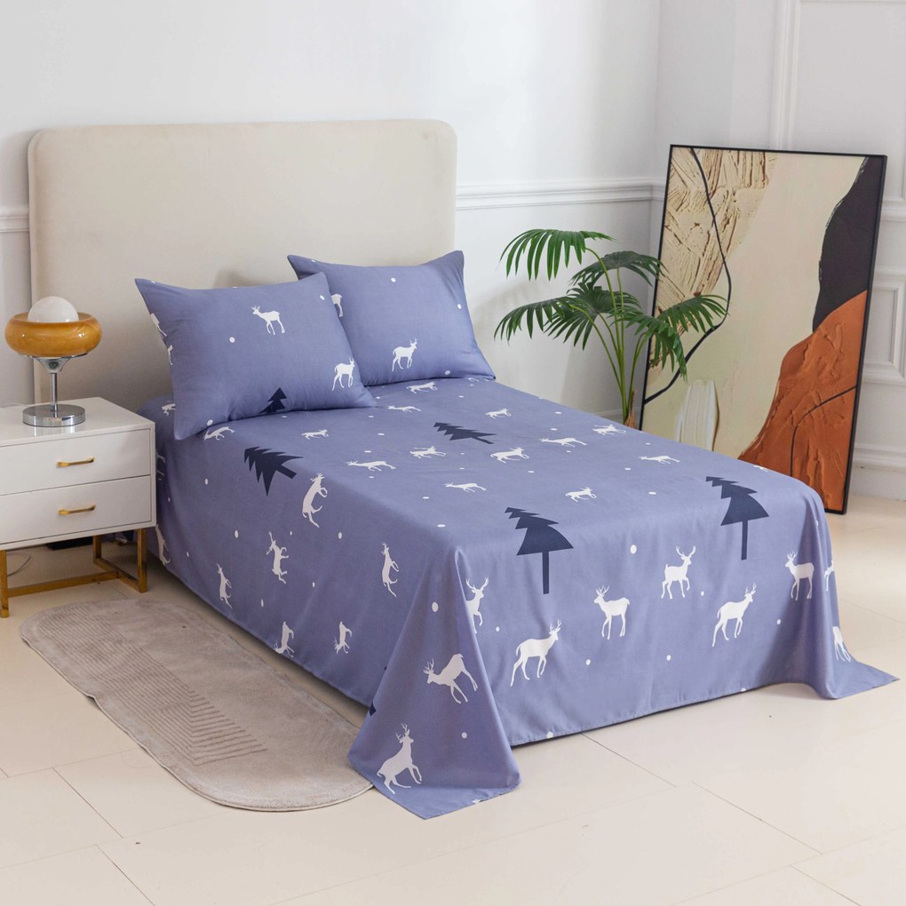 Plachta a obliečka na vankúš DEER AND TREE Rozmer: 50 x 70 cm | 140 x 240 cm